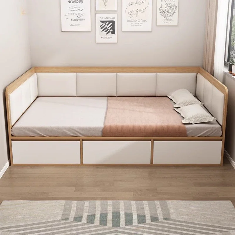 Cheap Home Multifunctional Bed Japanese Safe Master Bedroom Student Modern Bed Custom Made Design Classic Cama Casall Furniture