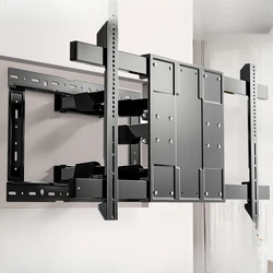 Ultra thin TV wall mounting bracket, retractable rotating bracket, wall mounting 85/100 inches