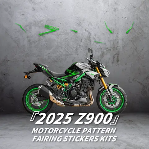 KAWASAKI Z900 2025 오토바이 페어링 스티커 키트에 사용 모터 자전거 헤드 영역 패턴 선택 가능 KAWASAKI Z900 2025 오토바이 페어링 스티커 키트에 사용 모터 자전거 헤드 영역 패턴 선택 가능