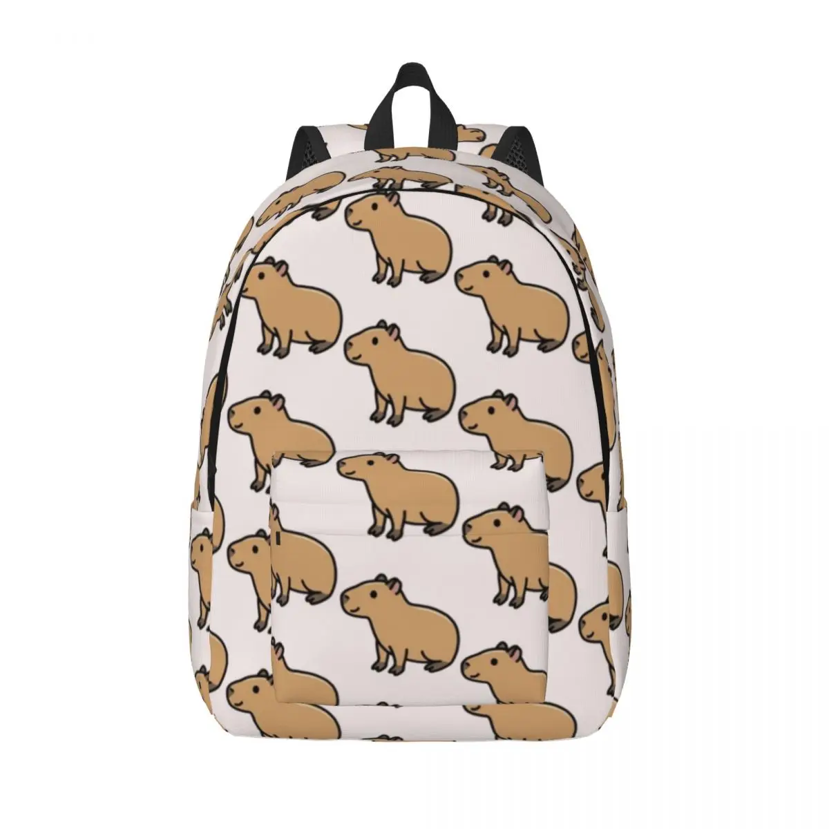 

Capybara Backpack for Kindergarten Primary School Student Cartoon Cute Bookbag Boy Girl Kids Canvas Daypack Lightweight