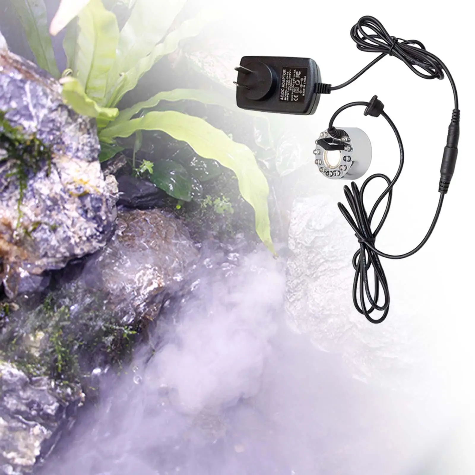 Ультразвуковой аэрозольный распылитель, увлажнитель, большой объем тумана, водяной пруд, фонтан, аэрозольный распылитель для Хэллоуина, бонсай, Ландшафтная ваза