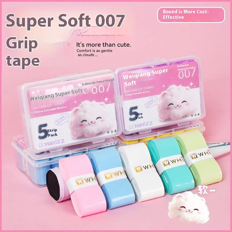 .New Sale.5Pcs/set PU Tennis Badminton Grip Tape Non-Slip Shock-Absorbing Badminton Racket Grips Wrap Tennis Wrap