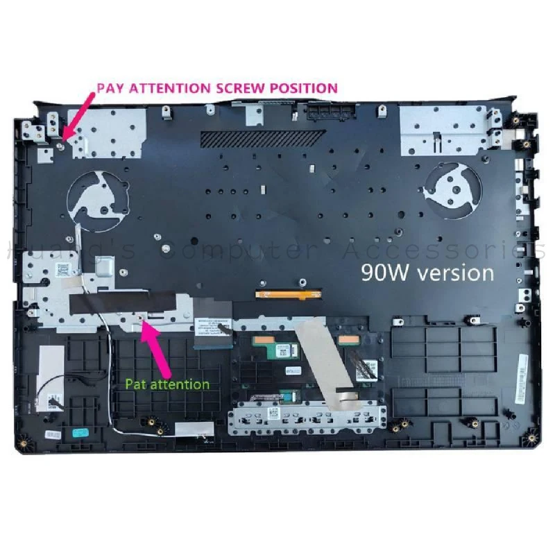 SS+New US Layout Palmrest Integrated Keyboard For Asus FX706L FX706LI FX706H FX706HF Only For 90W‑Battery Laptop Replacement Par