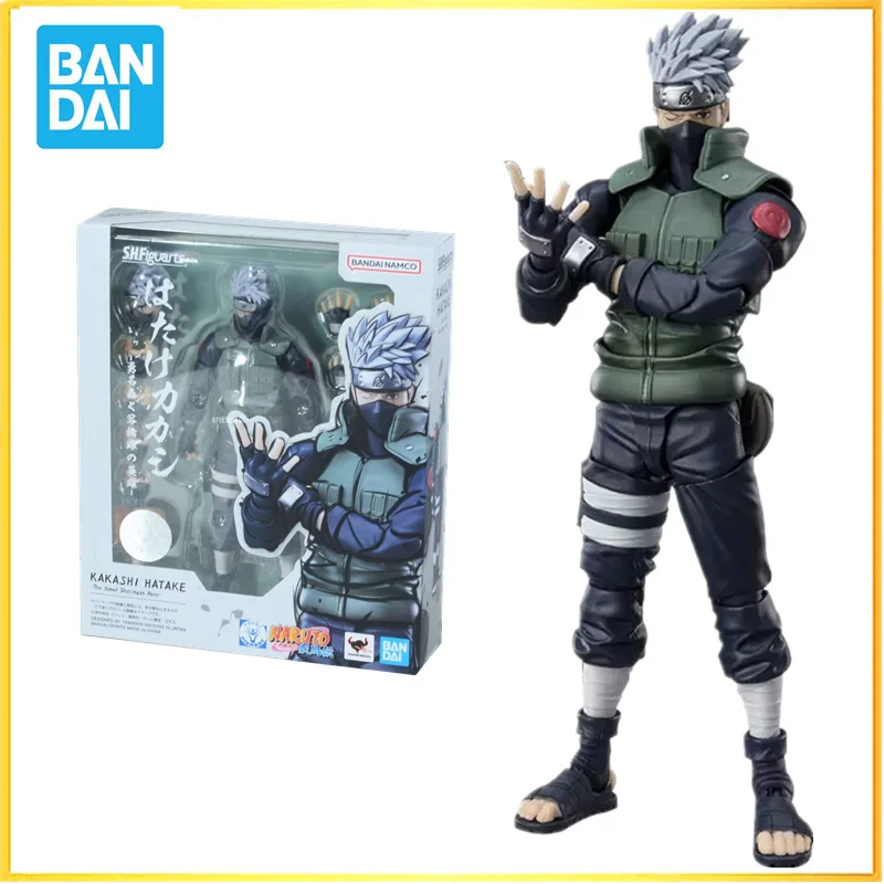 

In stock Bandai original Naruto Anime Figure SHF Hatake Kakashi 2.0 The Sharingan Hero Action Figure Kids Toys Gift Model Dolls