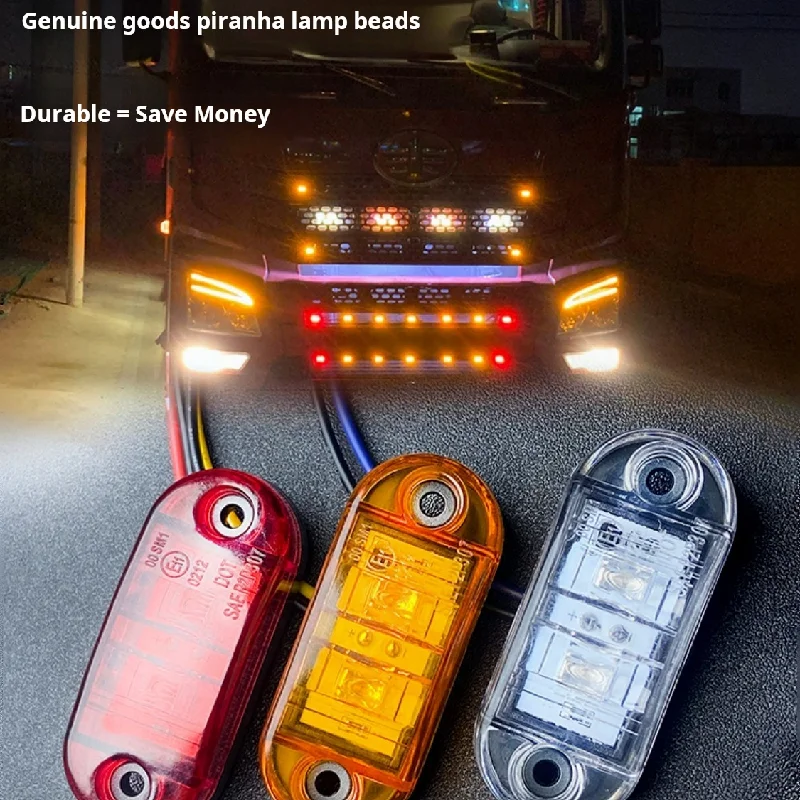 

For Truck small side light24v12vWaterproof sign lamp grille light air-guide sleeveledClearance lamp width lamp turn signal
