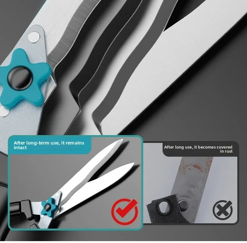 Heavy‑Duty Garden Branch Trimming Scissors Hedge Shear For Landscape Greening Seedling Maintenance