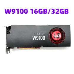 Original W9100 16GB/32GB Professional Graphics Card for Modeling and Rendering Design MiniDP Multi-screen, 6-way 4K