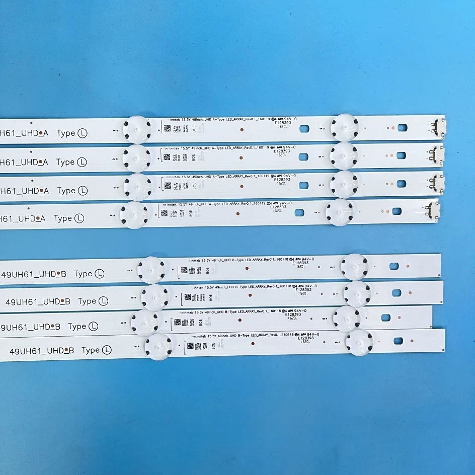 8 PCS/set LED backlight strip for 49UH610V 49UH603V 49UH601V 49UH620V 49UH6100 49UH61_UHD_A B HC490DGN-SLNX5-514X