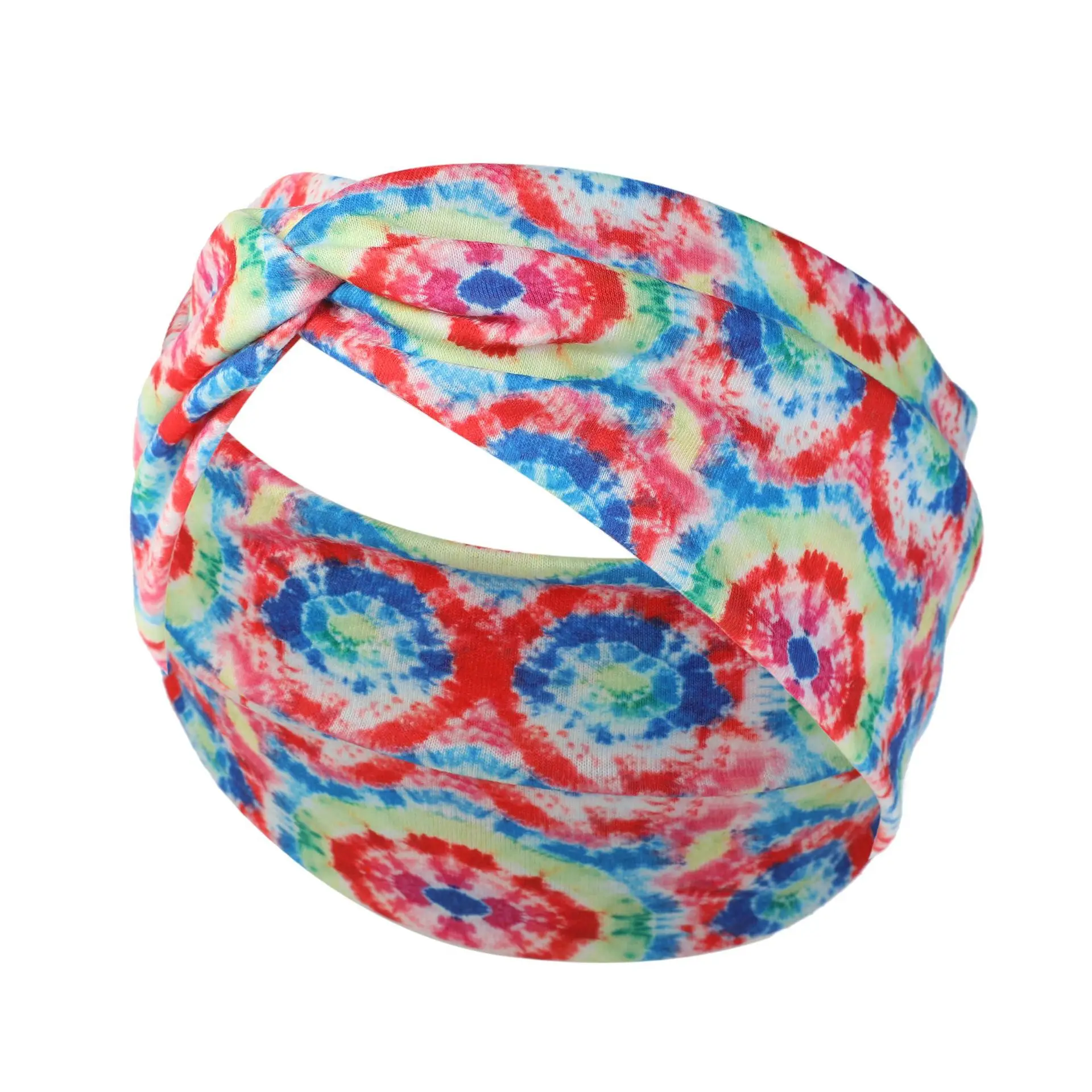 Stretch Elastic Women Yoga Headband Fashion Print Summer Bohemian Sports Sweatband Breathable Outdoor Sport Gym Running Headwear