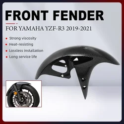 For YAMAHA YZF-R3 YZF R3 YZFR3 2019 2020 2021 Motocicleta ABS Carbon Paint Front Tire Wheel Fender Splash Guard Mudguard Fairing