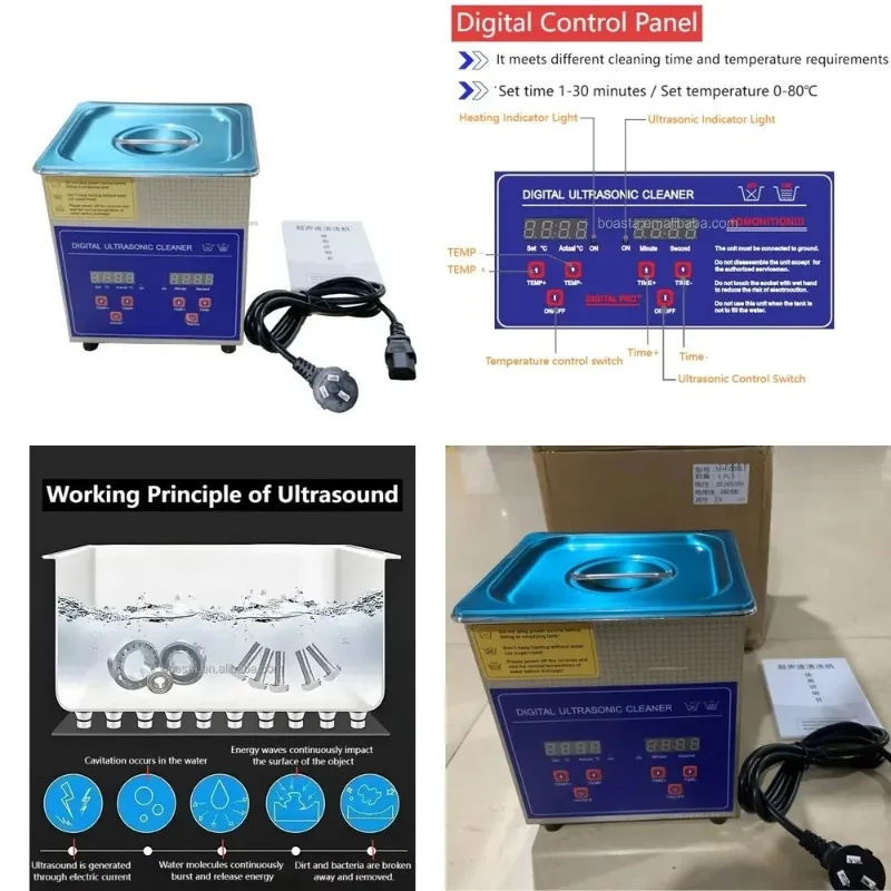 

Hot saleBoasta 80℃ Professional Ultrasonic Cleaner 30 Minutes for Jewelry Watch & Laboratory Use Heated Metal Cleaning