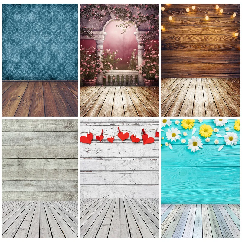 

ZHISUXI Wood Planks Photography Backdrops Props Lights and Shadows Dazzle Portrait Photography Background WP-08