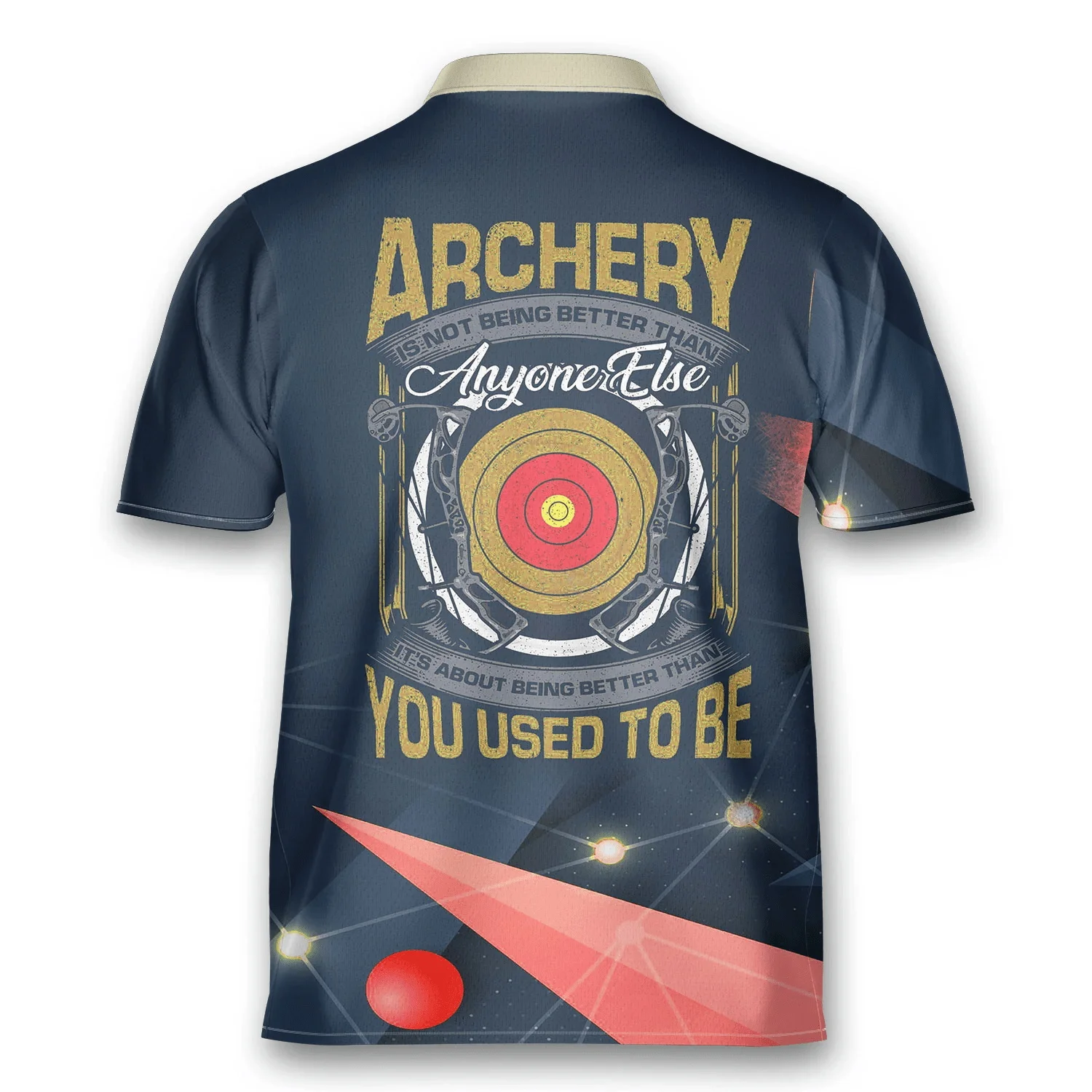 Custom Name Archery 3D Printed Fashion Men's Zipper Polo Shirt Summer Unisex Casual Shirt Gift for Archery team player POL103
