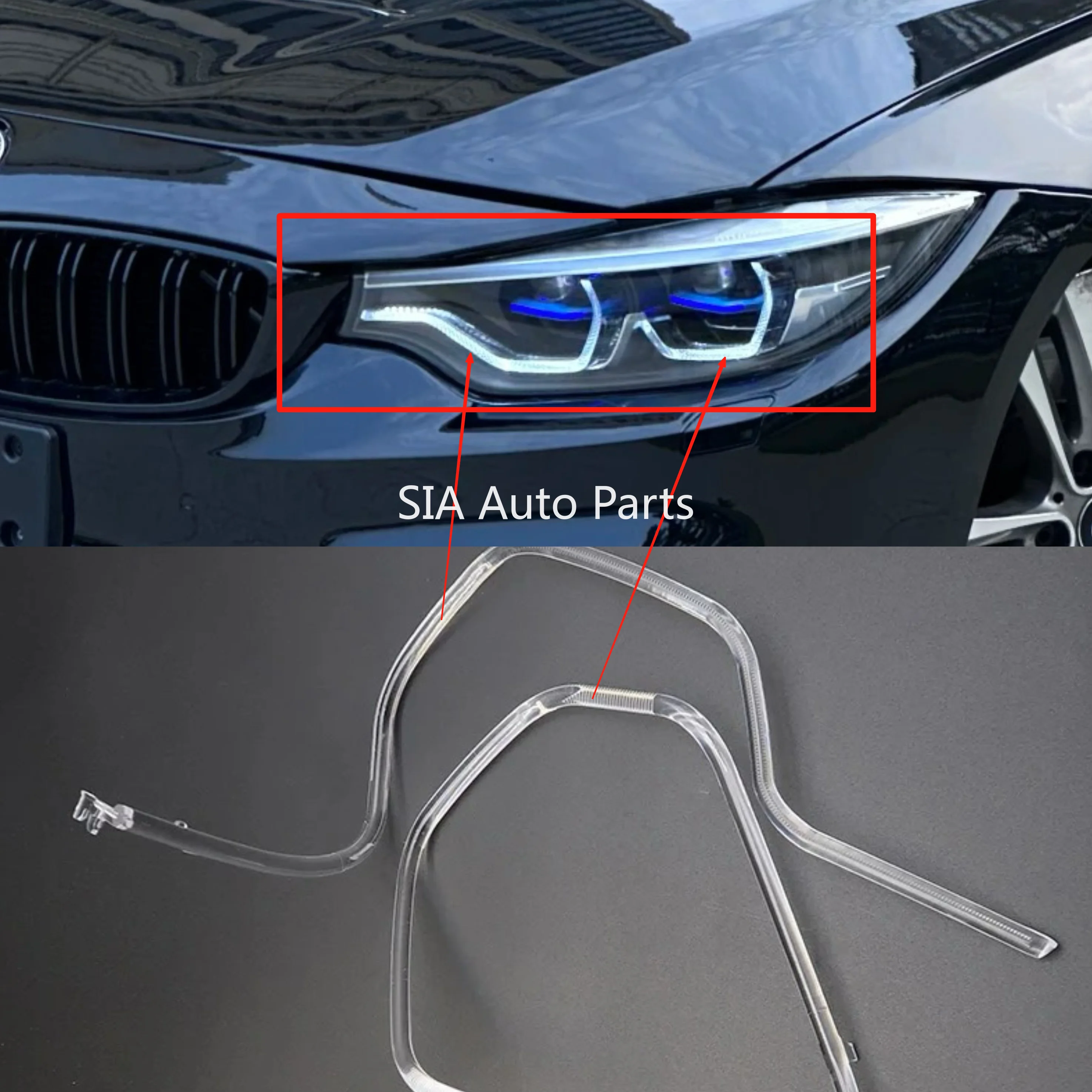 

Для BMW 4 серии F32 17-20 Белый свет Angel Eye Chip Светодиодный балластный кабель полосы европейского дневного света Автомобильный DRL ЧИП Ремкомплект