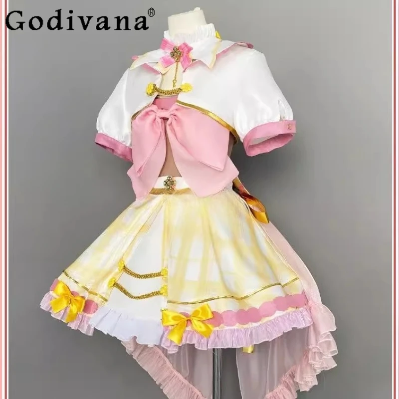 لعبة أنيمي التافي فستان بنات كوس زي حفلة زي الهالوين التأثيري فستان نسائي لعب دور الملابس مجموعة كاملة جديدة