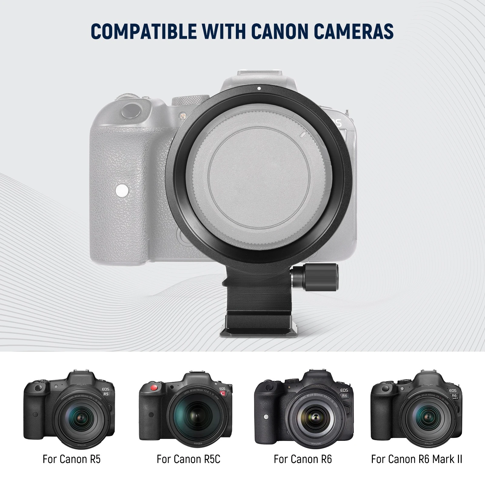 Quick release plate is suitable for Canon R5/R5C/R6/R6II horizontal and vertical beat rotating bracket transfer