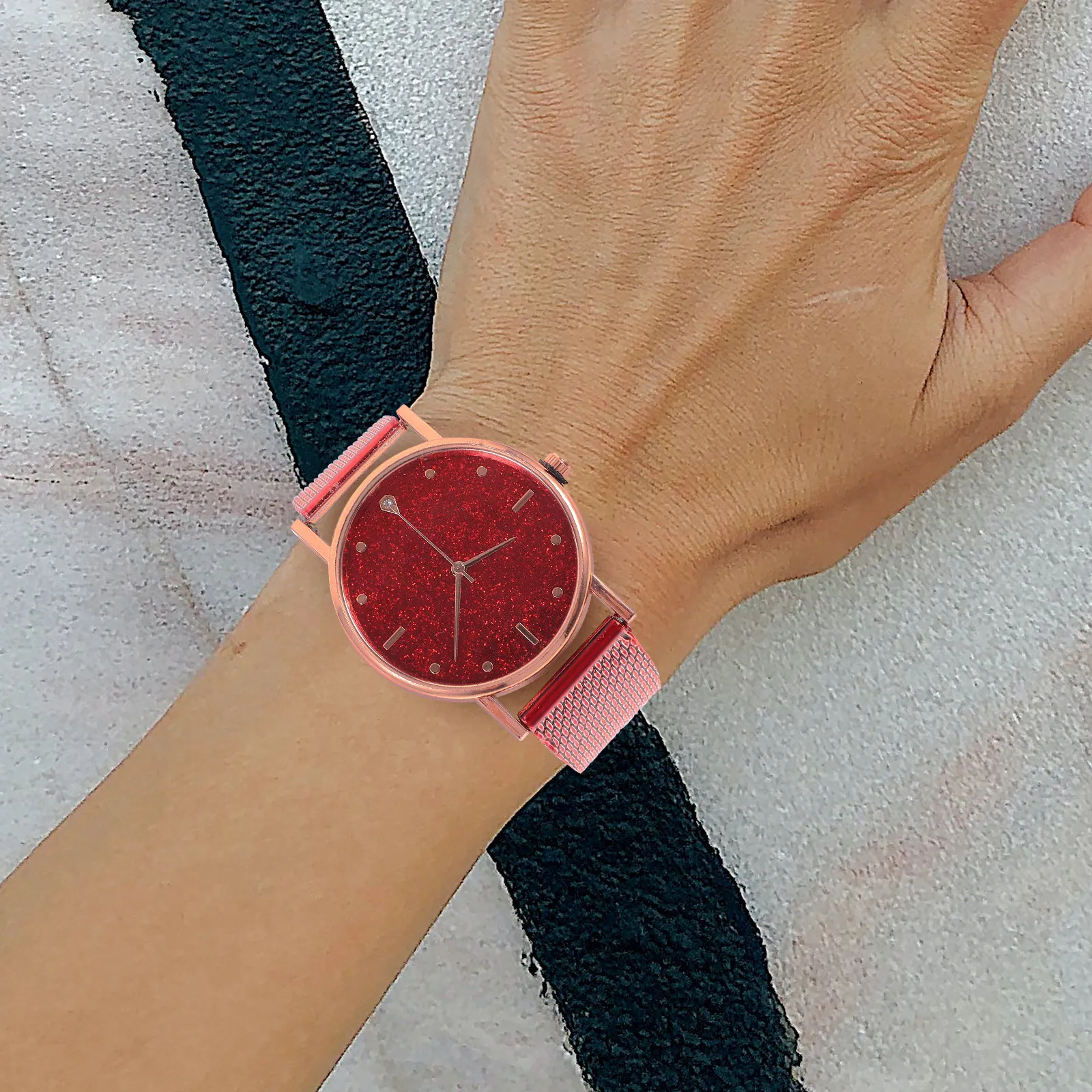 

Наручные часы, элегантные женские часы, имитация, регулируемые, стильные, деловые, повседневные, долговечные, из стекла, для женщин