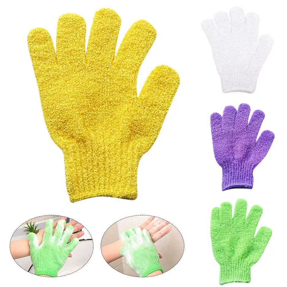 1PCS Five Finger Bath Gloves Creative Home Body Massage Mud Lazy Gloves Sponge Bath Massage Elastic Scrub Bath I1B9