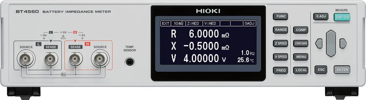 Probador de impedancia de batería Hioki BT4560 para baterías de iones de litio