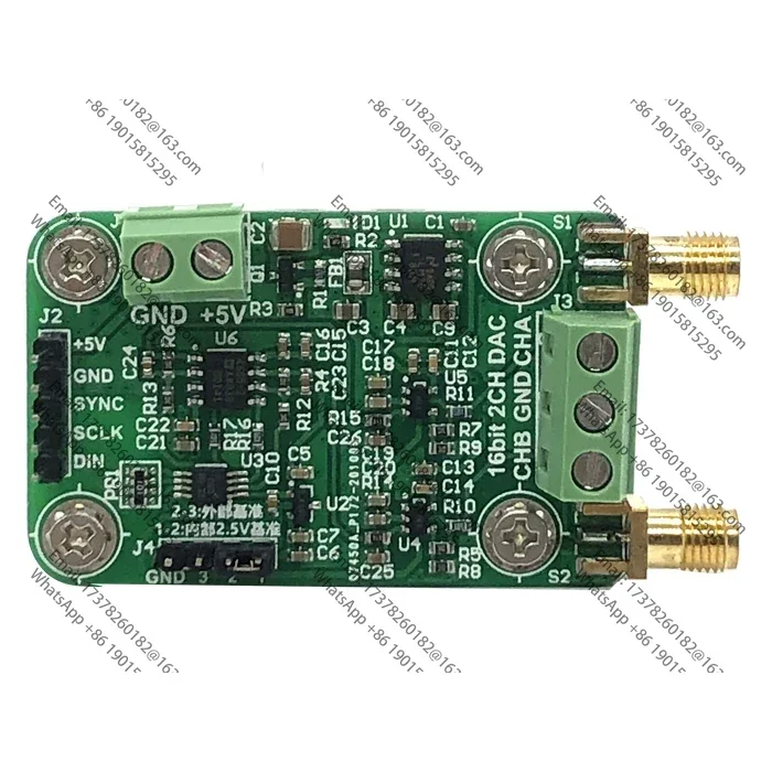 

Модуль DAC8552 Высокоточный 16-битный цифровой аналоговый преобразователь с двойным выходом напряжения Модуль ЦАП