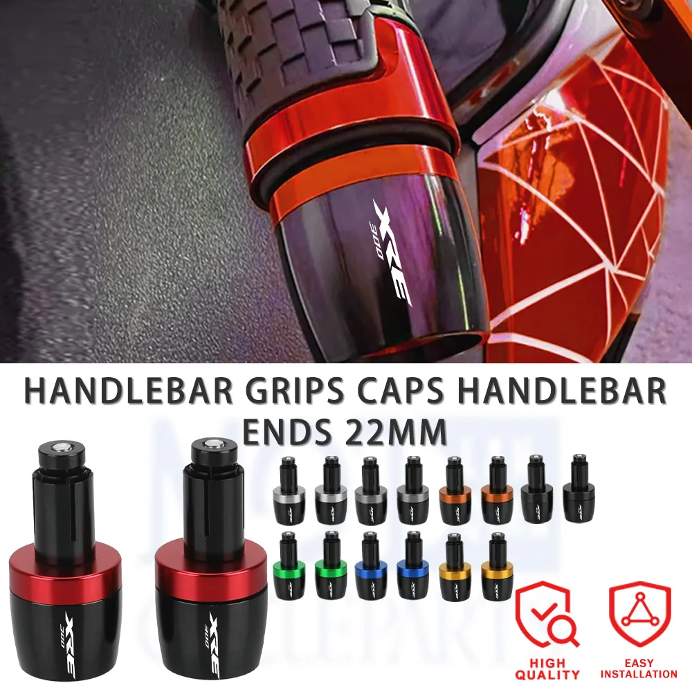 

For Honda XRE 300 XRE300 2020 2021 2022 2023 2024 2025 Motorcycle Handle Bar End Handlebar Grips Cap Anti Vibration Silder Plug