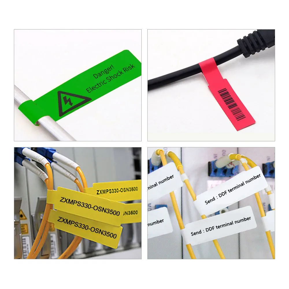 Niimbot D11 Colorful Cable Label Sticker Waterproof Self-Adhesive Identification Tag Labels Marking Tools Fiber Optic Finisher