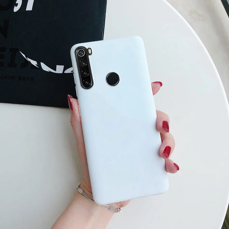 Candy Solid Color Silicone Case For Xiaomi Redmi Note 8T 8 9 9S 10 Pro 9T 8 8A 9 9A 7 7A 5 5A 6 6A Soft TPU Matte Phone Cover image 3