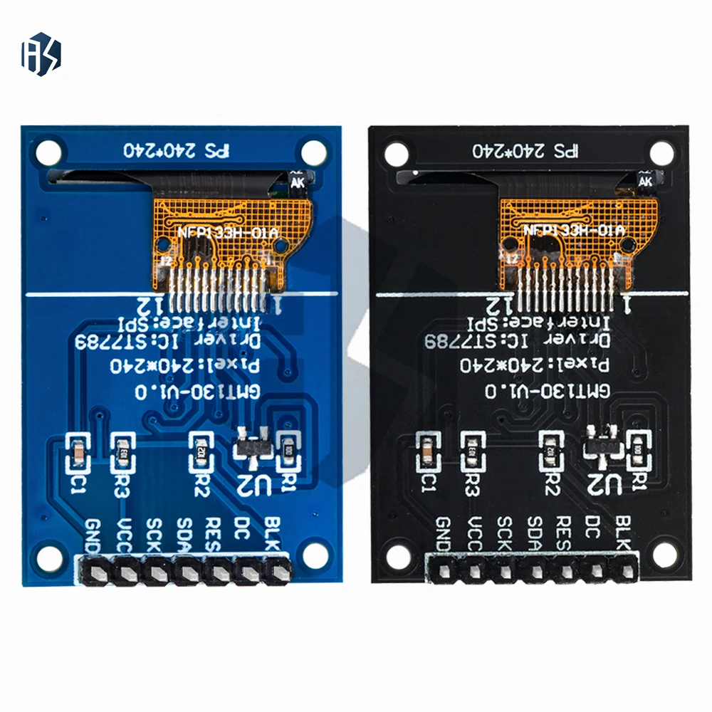 1,3-inch vierkant TFT-kleurendisplay: ST7789 LCD-module met 240×240 SPI-interface