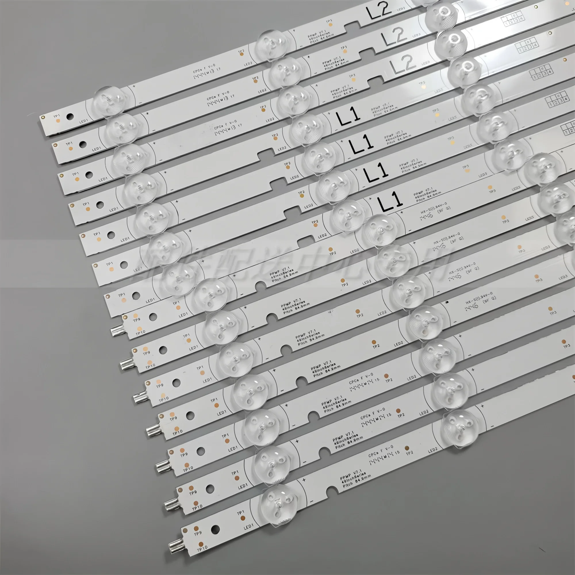 KIT 14PCS LED backlight strip for PPMP V7.1 49inch 6Series Pitch 84.9mm