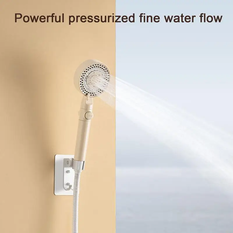 Powerful Shower Head Rain Showerhead High Pressure With 5 Mode Ergonomic Increase Water Pressure Shower Head Pressure Boosting