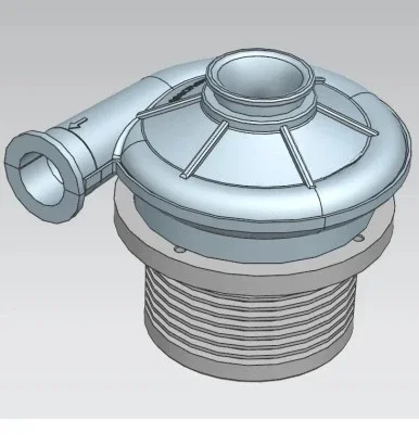 Hydrogen Fuel Cell Turbine Blower Hydrogen Energy High Wind Pressure DC Brushless Fan Anchor Point Air Pump
