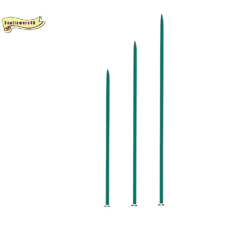10Pcs Green Climbing Plant Support Sticks 30-50cm Durable Stakes for Vine Vegetable Flower Growth Use