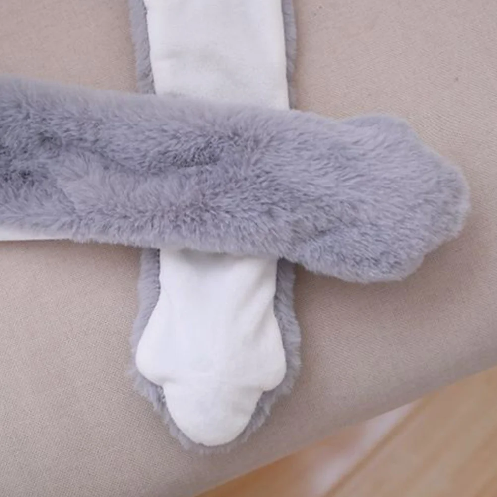 Oreja de perro para sombrero de perro niños adultos dibujos animados móviles sombrero con orejas móviles disfraz de Animal regalo suave y cálido