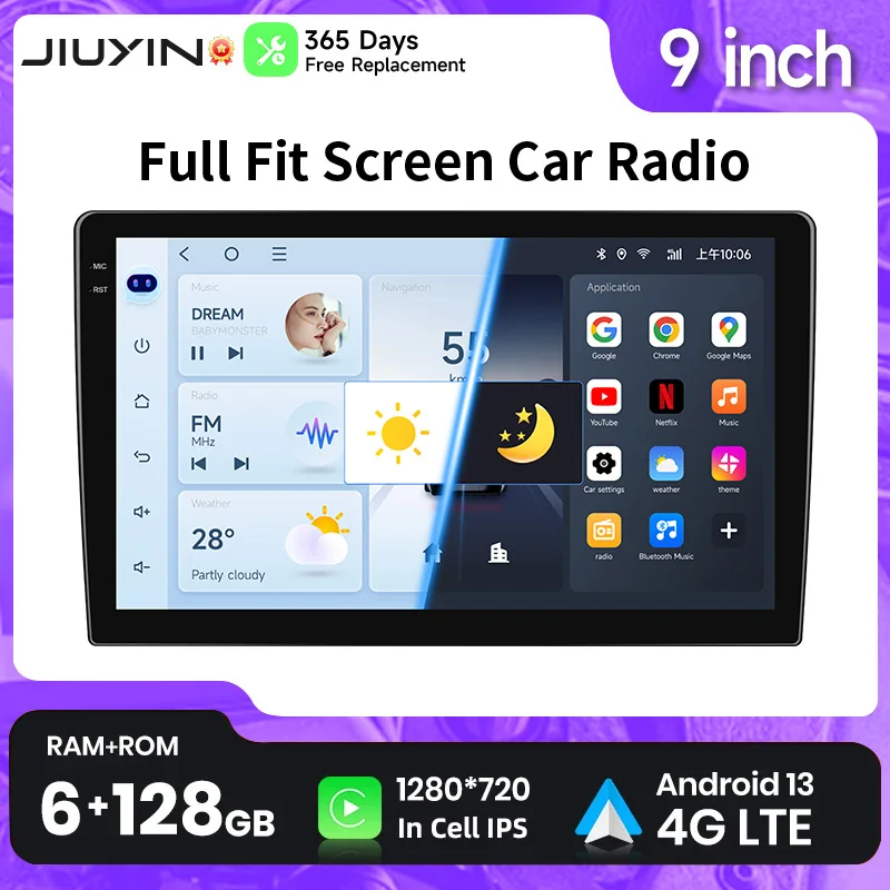Android 14 Incell IPS Multimedia Car Radio Carplay Auto Player GPS Navigation for Toyota Hyundai Nissan Kia LADA FIAT VW 9 inch