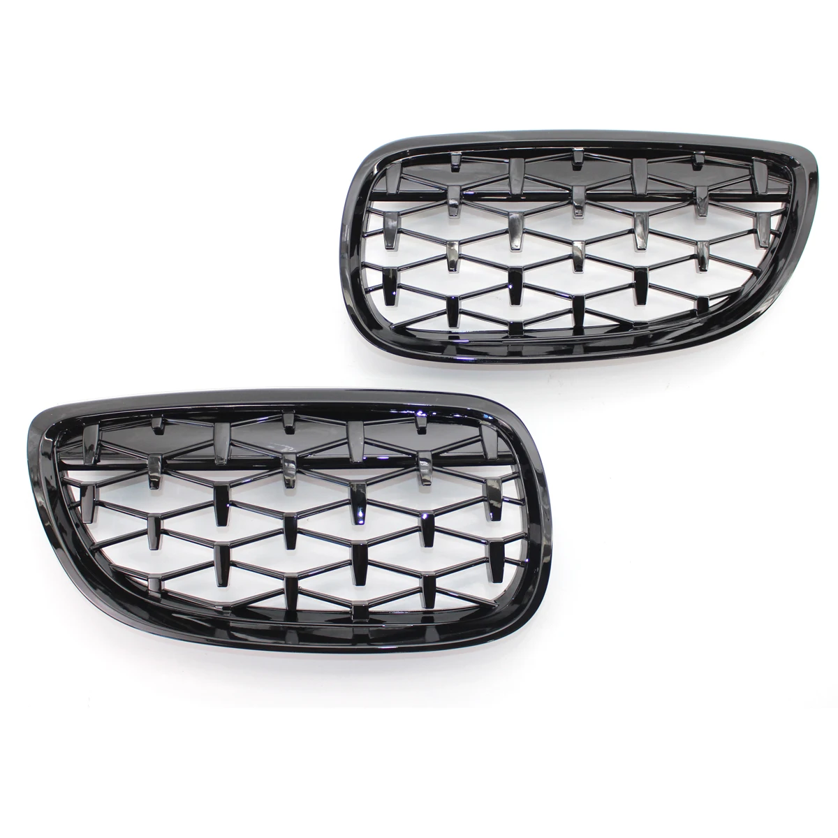 Rejilla delantera de riñón doble para BMW, accesorio de color negro con estilo de diamante, modelos E36, E39, E87, E90, E92, F20, F21, F30, E60, F10, F18, G30 y G38