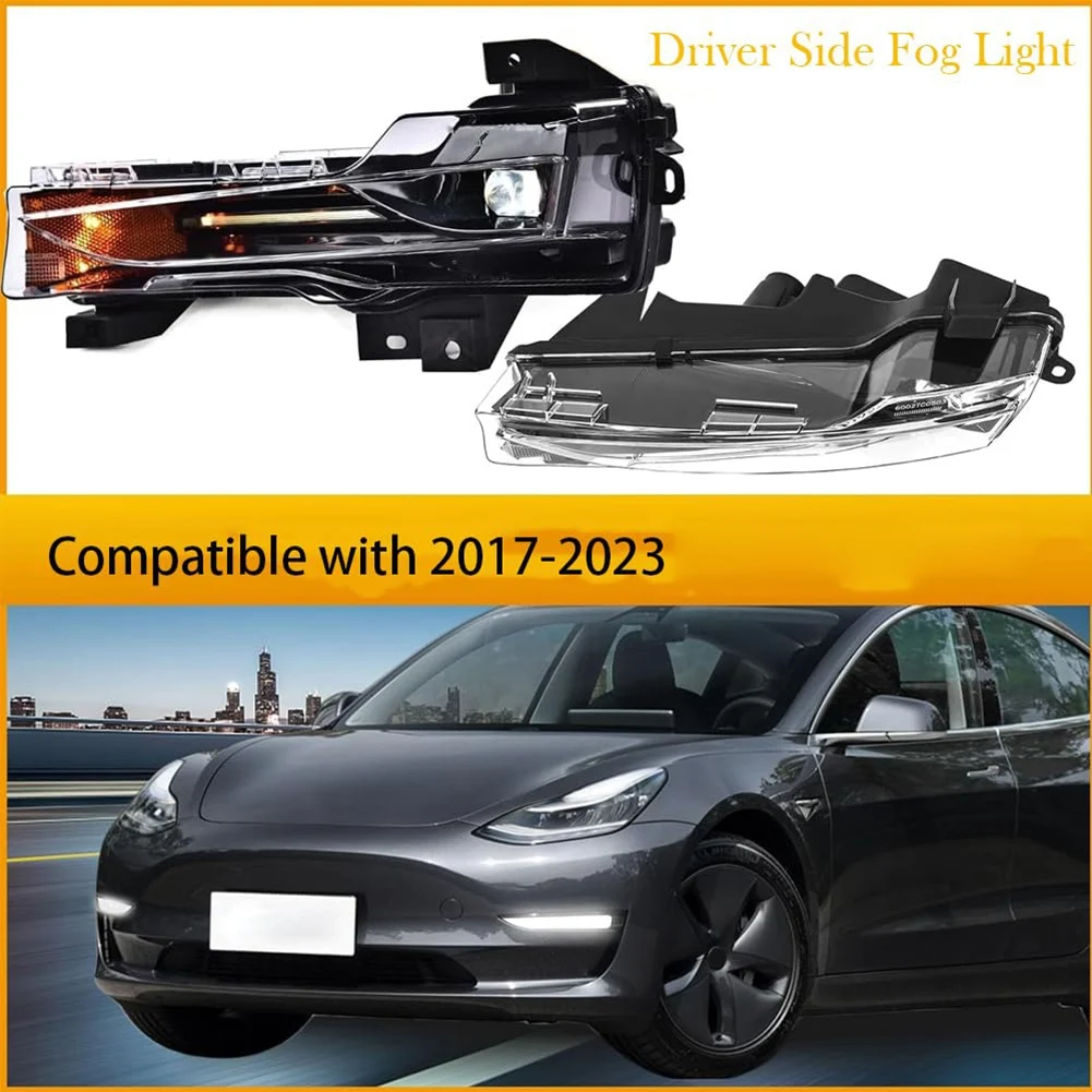 

Auto 1 Pair Of Front Fog Lights Fog Lights For Tesla Model Y 3 1077391-00-E 1077392-00-E