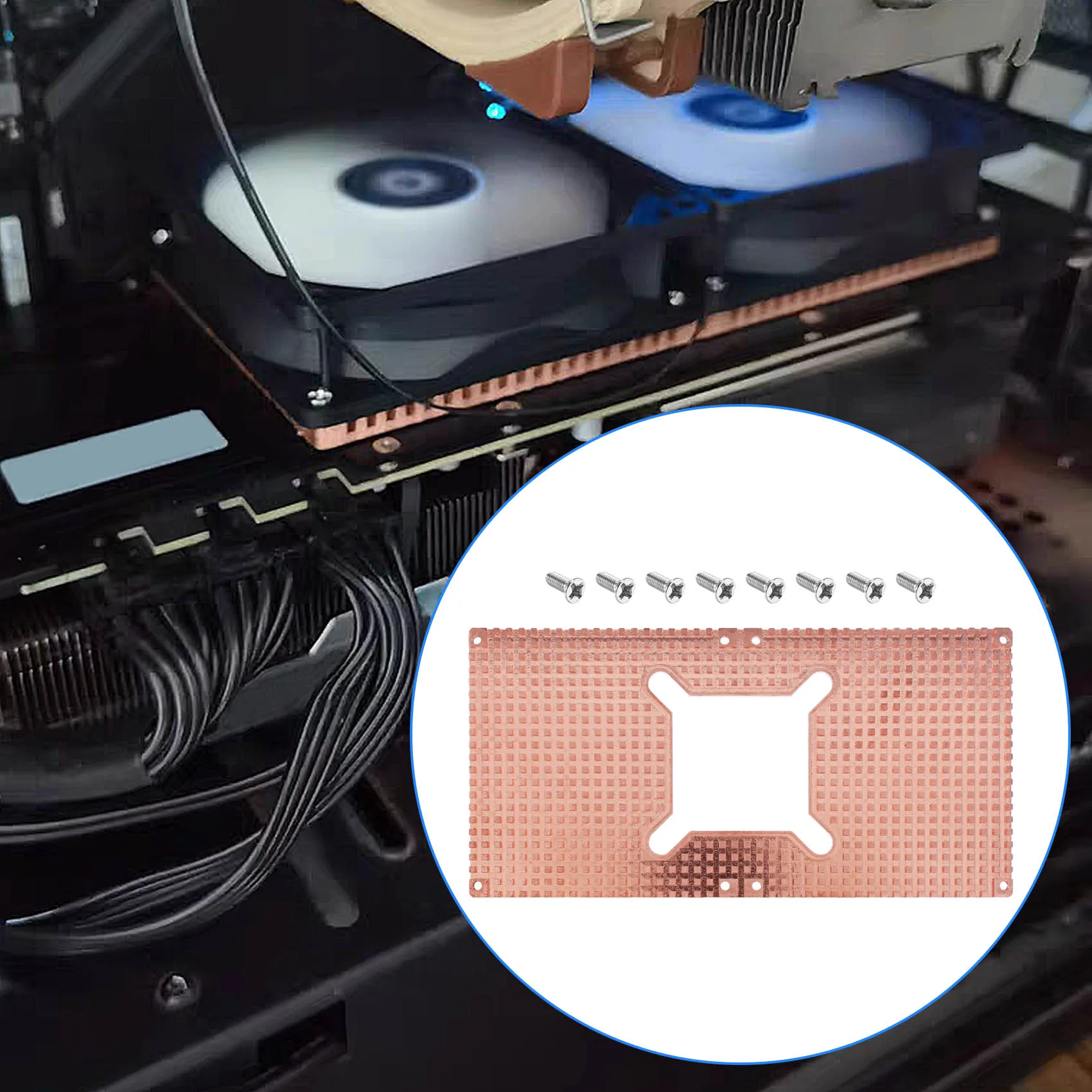 

BAAE для RTX 3060 3080 3090: Вспомогательный радиатор из чистой меди для памяти видеокарты, 90x180 мм (5 мм)