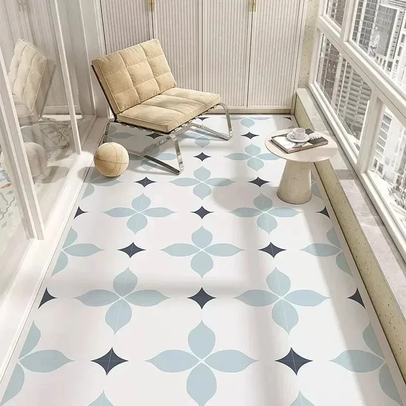 Kitchen Dining Room Carpet Simple Style Modern Luxury Balcony Floor Mat Home Decor Mat Stain Oil Resistant Non Slip Washable Rug