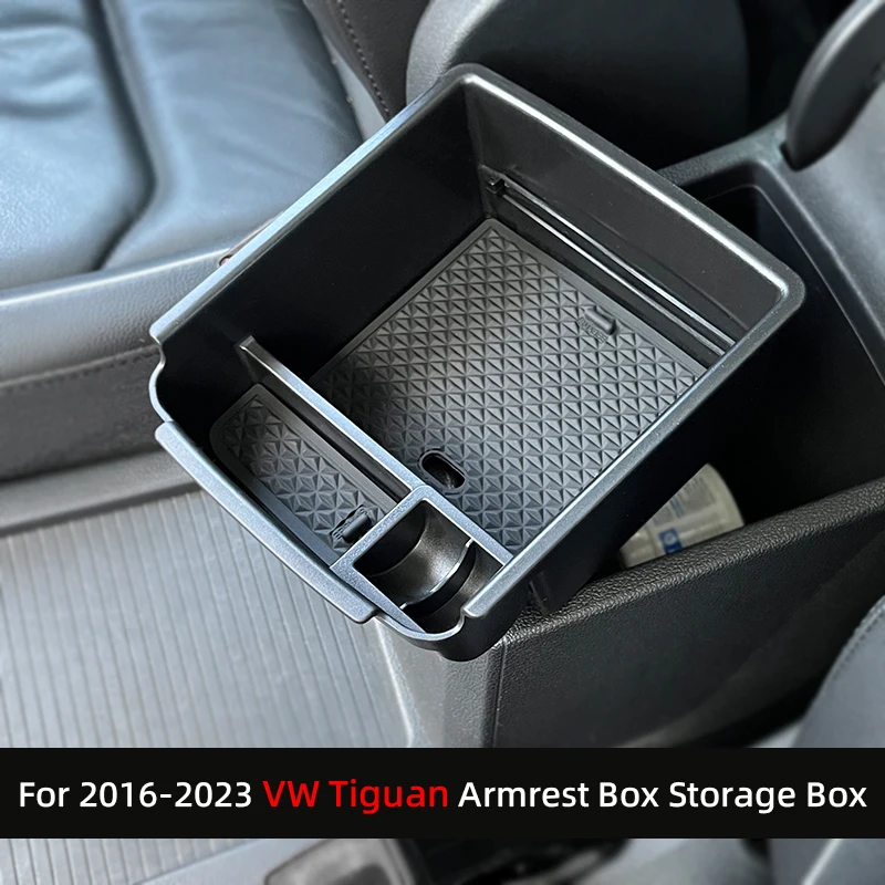

For Volkswagen Tiguan VW mk2 2016 2017 2018 2019 2020- 2022 2023 Accessories Armrest Box Center Storage Box Organize and store