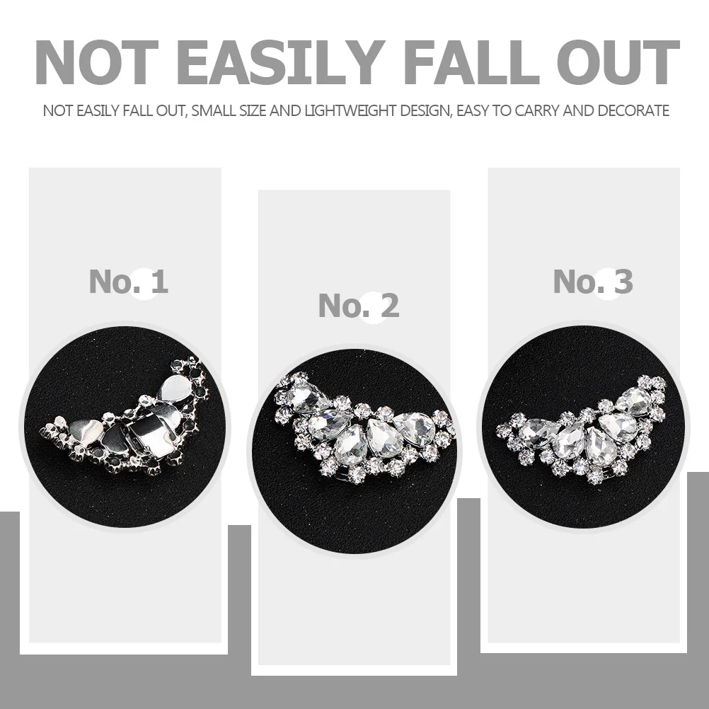 

1 Pair Rhinestone Buckles Detachable Bridal Shoe Buttons Wedding Shoe Flower Decorative Buckles For Flats Boots Sandals Shoes