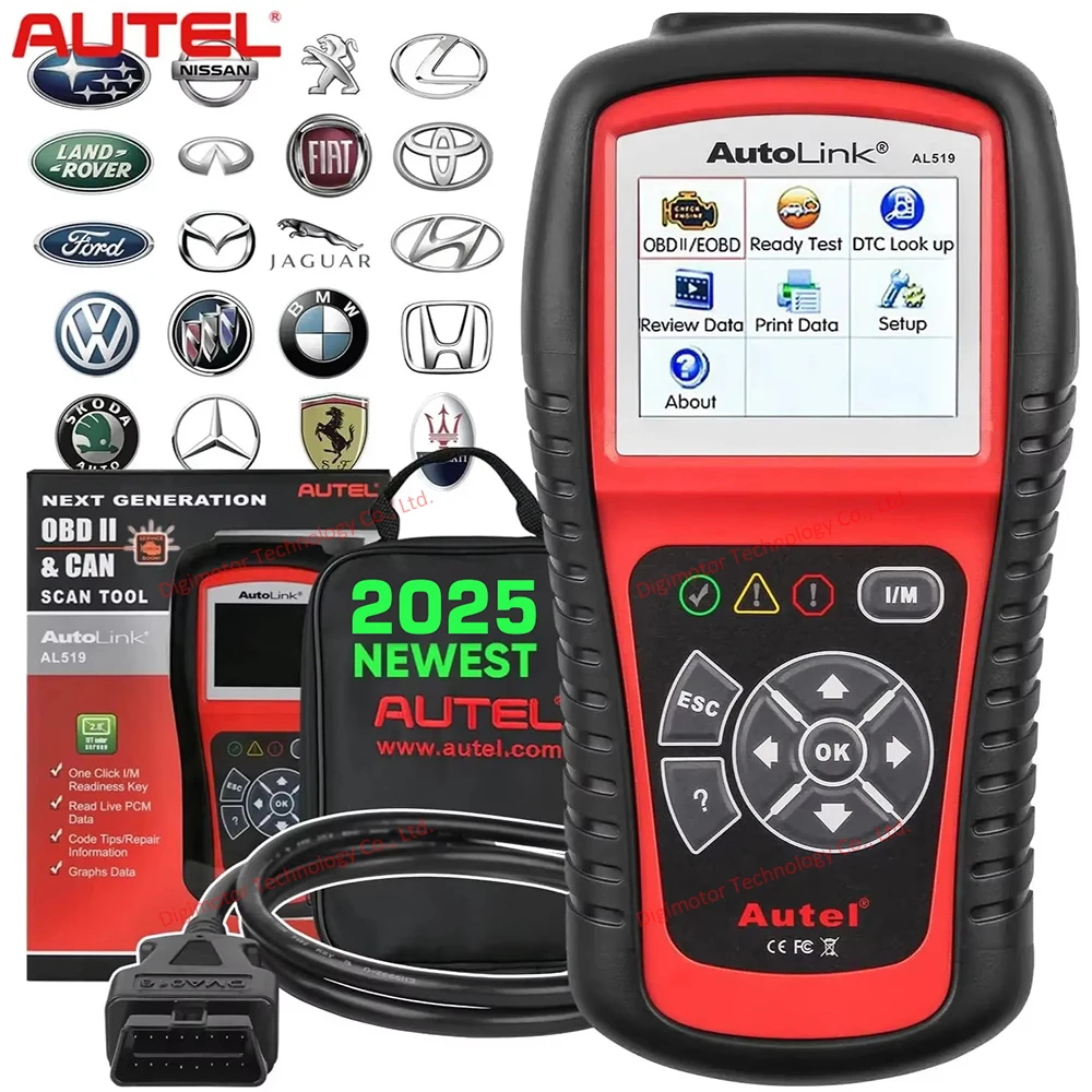 Autel AutoLink AL519 Diagnostic Tool OBD2 Scanner Code Reader Scanner Automotriz Automotivo Scanner Car diagnostic