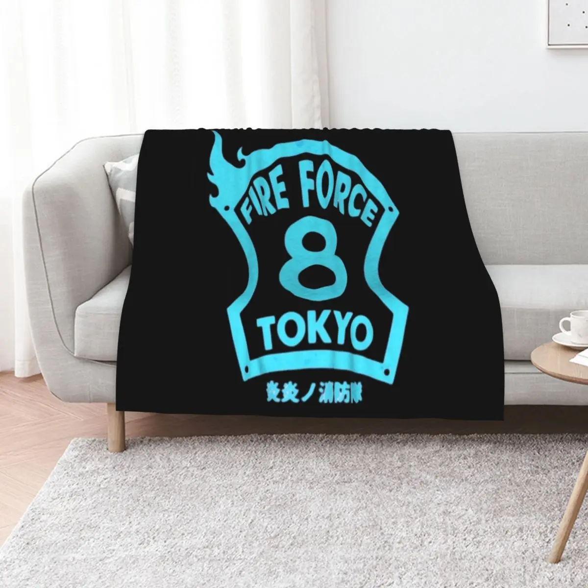 Tokyo Company 8 Emblem Design Throw Blanket Luxurious Soft Blanket Holiday Gift for Family