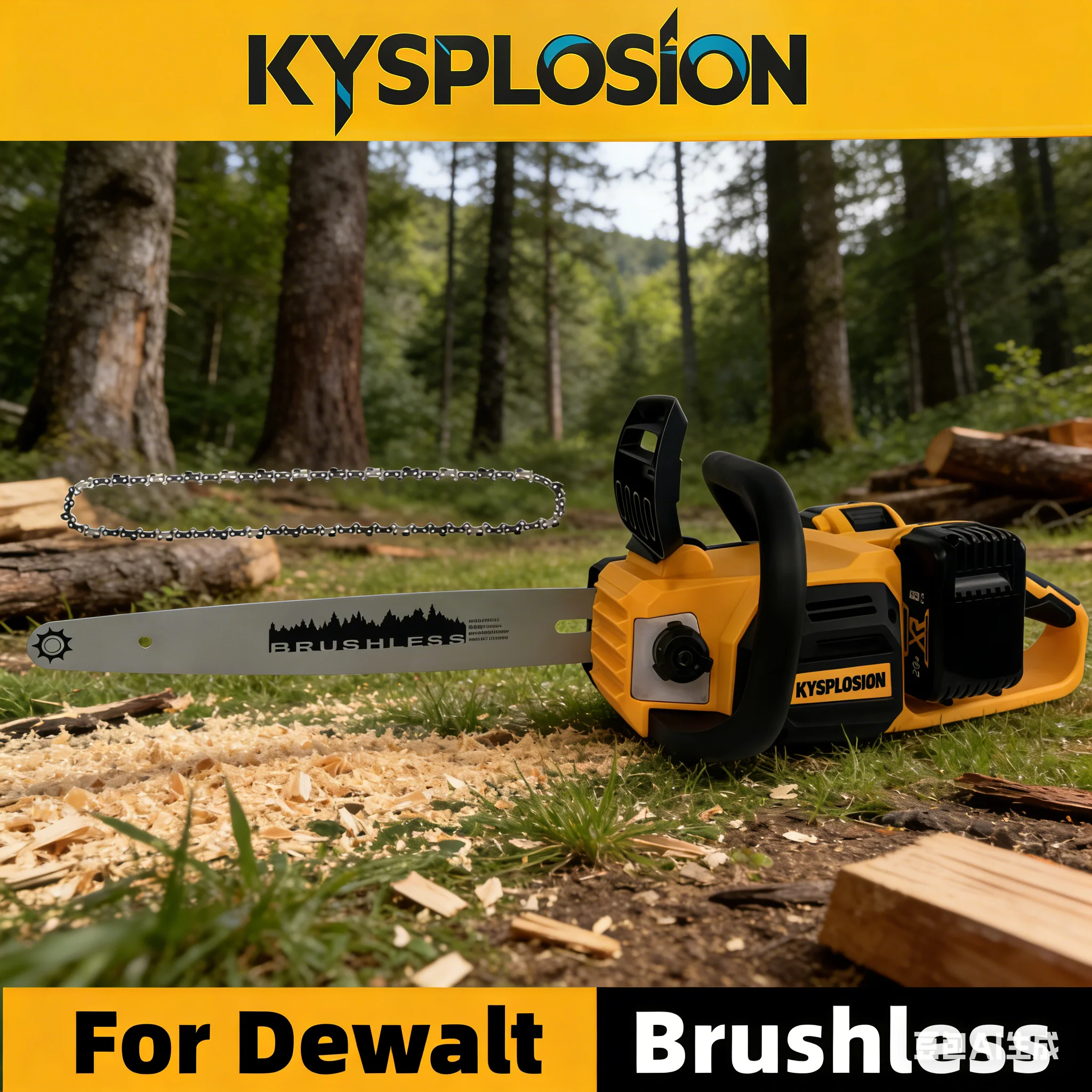 For DeWALT 20V battery 16-Inch Brushless Chainsaw 40V (2 x 20V MAX) Cordless Battery Powered Chain Saw