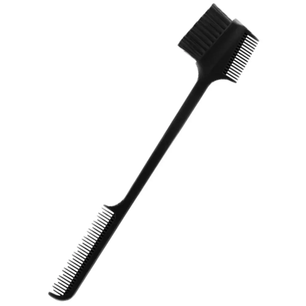 Tragbare Augenbrauenbürste, abgewinkelter Kamm, ABS-Kunststoff, kosmetischer Former für Damen und Herren, Reise-Styling