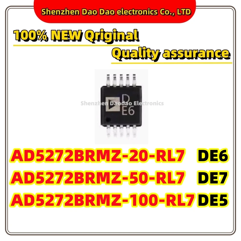 

AD5272BRMZ-20-RL7 DE6 AD5272BRMZ-50-RL7 DE7 AD5272BRMZ-100-RL7 DE5 MSOP-10 Digital potentiometer IC chip new original