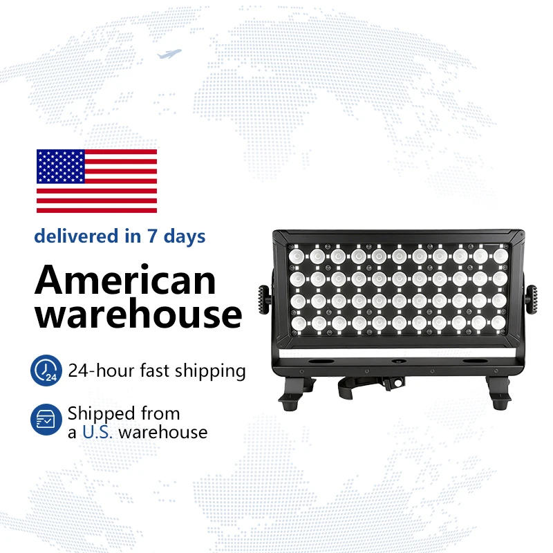 LED IP65 Pixel RGBW 44x10w Outdoor Wash Lights DMX512 Brightness Control Lighting for DJ Disco Wedding