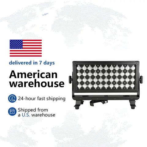 LED IP65 Pixel RGBW 44x10w Outdoor Wash Lights DMX512 Brightness Control Lighting for DJ Disco Wedding