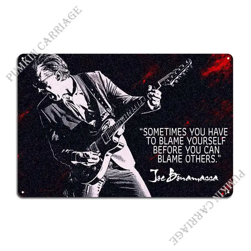 Joe Bonamassa Metal Plaque Poster Create Party Plates Club Bar Cinema Tin Sign Poster