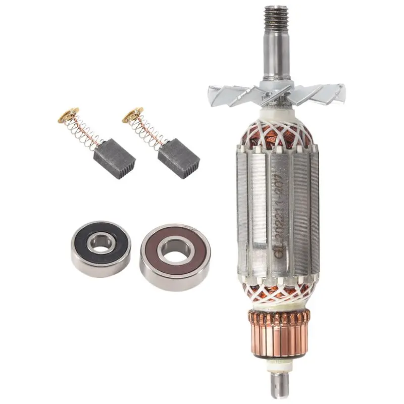 A84E-Drive Shaft Electric Planer Armature Rotor,Anchor Stator Bearing Carbon Brush Parts For N1900B 1900B