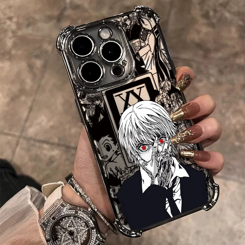 Anime Killua Hunter X Hunter Plating Phone Case For Xiaomi 15T 15 14 13 Pro Ultra 4G 5G Anti Fall Airbag